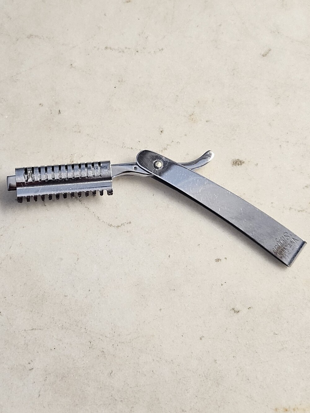 WECK SHAPER Hairdresser's Stainless Steel Vintage Pin EUC/UNISEX